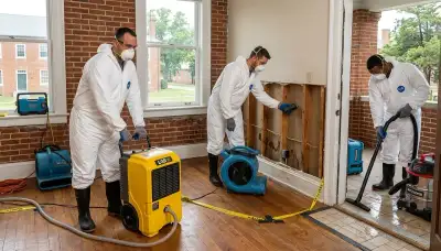 Water damage restoration team serving Chesapeake, VA for emergency cleanup and repairs