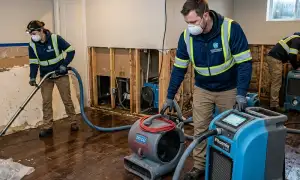 Flood cleanup service in Chesapeake, VA for water-damage restoration homepage widget